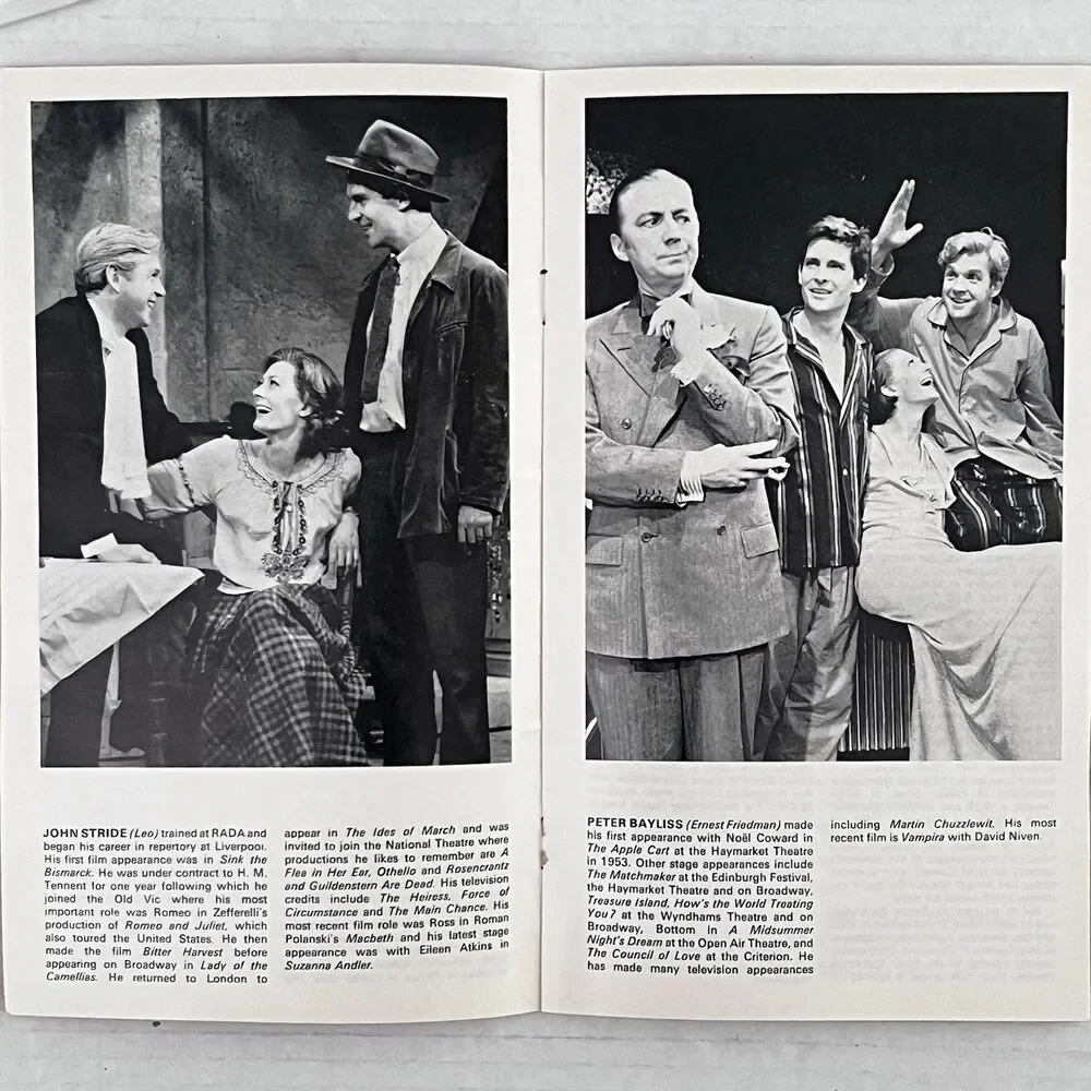 Vintage 1973 Phoenix Theatre Design for Living Noël Coward Programme London